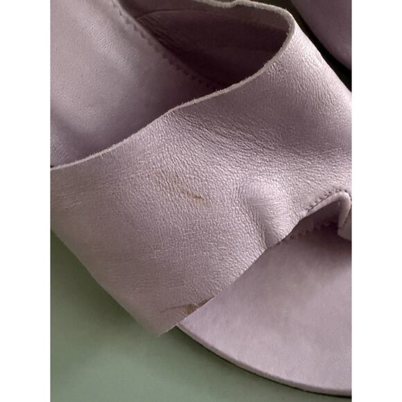 CHRISTIAN LOUBOUTIN Y2K 90s Vintage Kitten Heel Sandals Sz 38.6 Lavender Purple - Picture 9 of 9